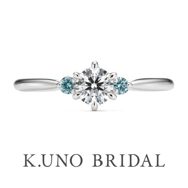 【ケイウノ ブライダル(K.UNO BRIDAL)】【ブループーロ】花嫁を祝福する&rdquo;サムシングブルー&rdquo;の青い輝き