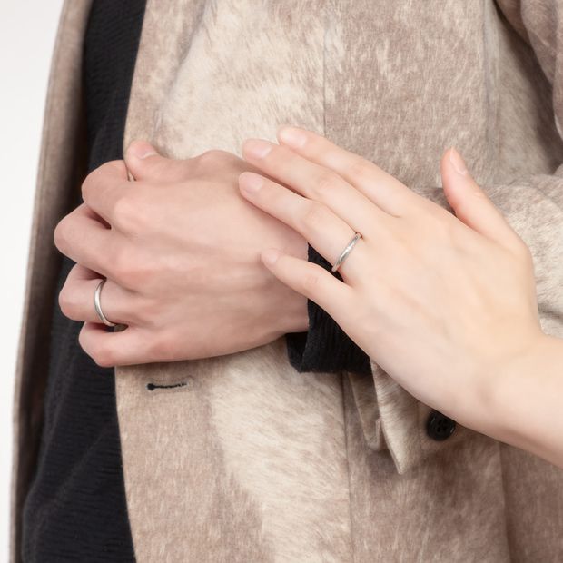 【ケイウノ ブライダル(K.UNO BRIDAL)】【MOKUME（木目金）Piantina】ピアンティーナ