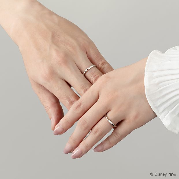 【ケイウノ ブライダル(K.UNO BRIDAL)】[Disney] Tied with Love 「ミッキー＆ミニー」 / マリッジリング （結婚指輪）