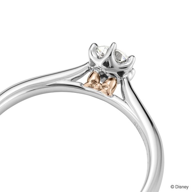 【ケイウノ ブライダル(K.UNO BRIDAL)】[Disney] Tied with Love 「ミッキー＆ミニー」 / エンゲージリング （婚約指輪）
