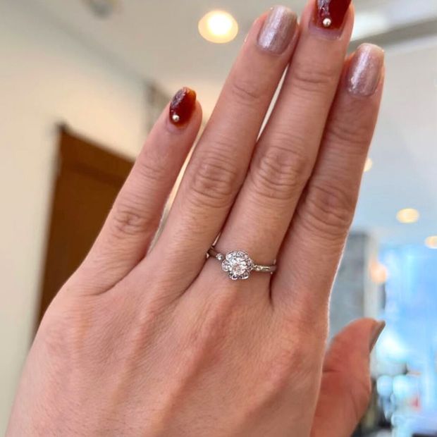 【アネリディギンザ(ANELLI DI GINZA)】いい夫婦ciel etoile radieux/ローズ ピンクダイヤメレ