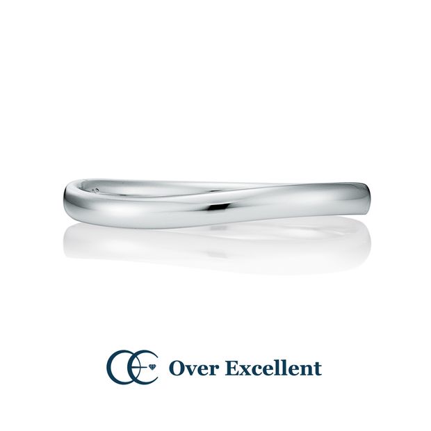 【Over Excellent(オーバーエクセレント)】【Exacum affine エキザカム -あなたを愛します-】大切な人への贈り物にぴったりの花言葉を持つ、エキザカム。流れるようなゆったりとしたシルエットは、指になじむ着け心地です。