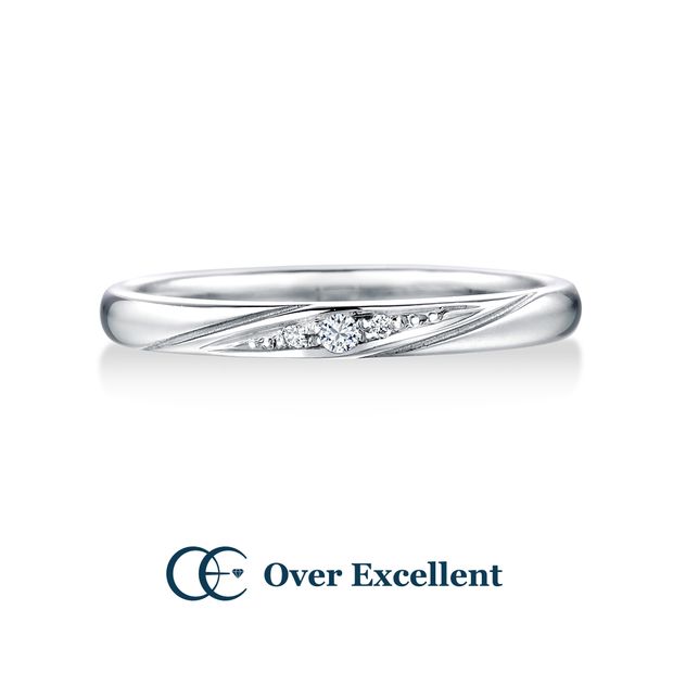 【Over Excellent(オーバーエクセレント)】【Tulip チューリップ -思いやり-】着け心地よい丸甲リング。上質な輝き。