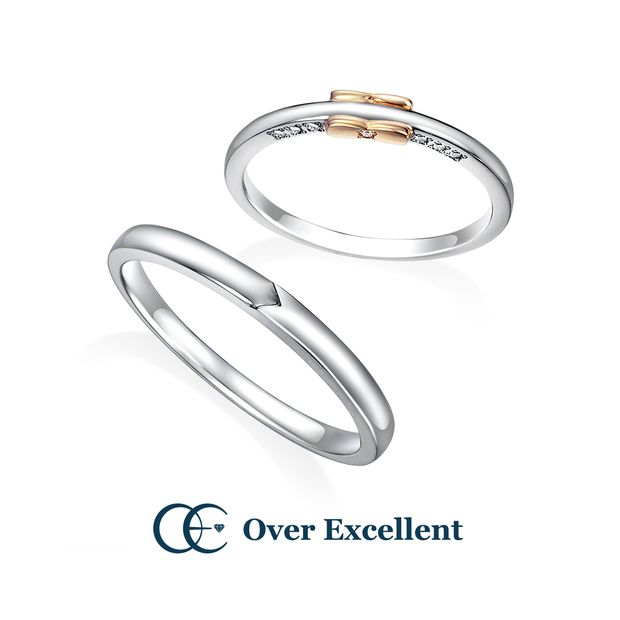 【Over Excellent(オーバーエクセレント)】【Lovely Ribbon -ラブリー・リボン-】絆を象徴するリボンモチーフが印象的な大人可愛いリング。