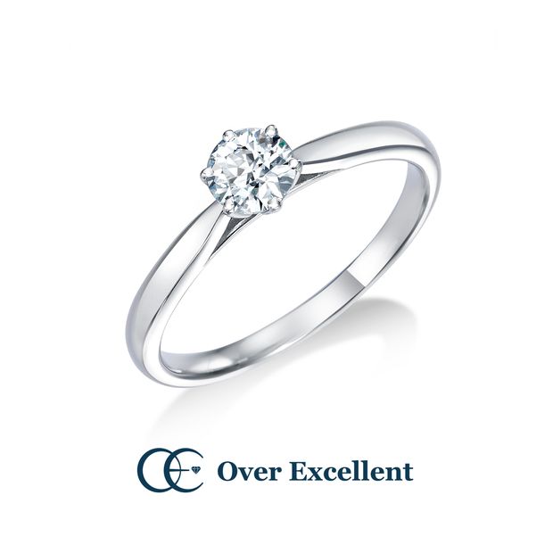 【Over Excellent(オーバーエクセレント)】【Tulip チューリップ -思いやり-】六本爪のリング。サイドシルエットは花のような美しさを追求しました