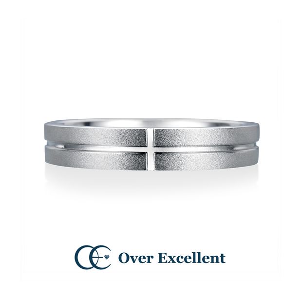 【Over Excellent(オーバーエクセレント)】【Salvia サルビア-尊敬-】シャープで存在感のあるアームに施したクロスライン。マット仕上げのアームに煌めくエッジがモダンな印象。