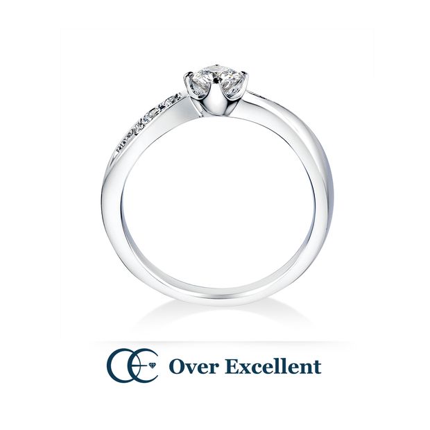 【Over Excellent(オーバーエクセレント)】【Star of bethlehem　スターオブベツレヘム　-流れ星-】真っすぐ向き合うふたりを導き輝く流れ星をイメージした優美な曲線。