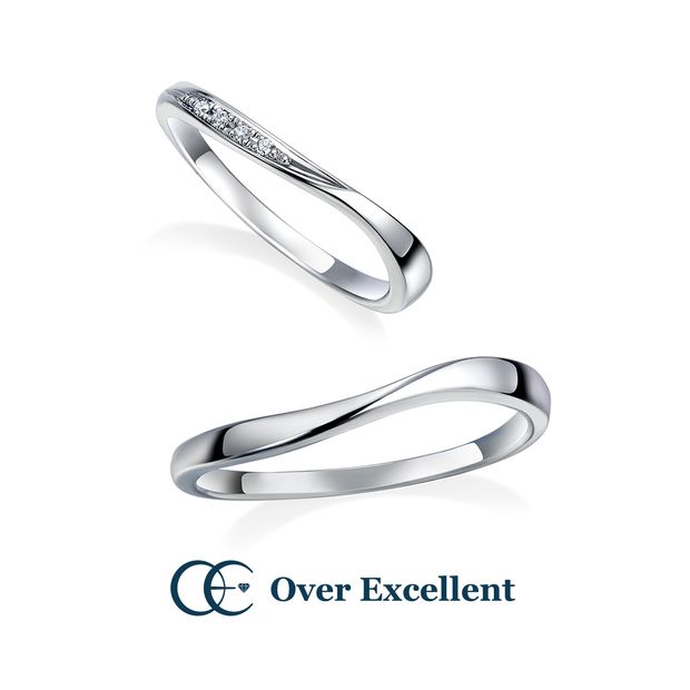 【Over Excellent(オーバーエクセレント)】【Canary Bird カナリーバード -初夏の野ばら-】くるんと軽やかにひるがえった花びらのように、緩やかなウェーブが印象的。