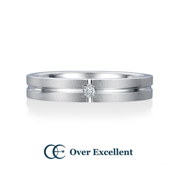 【Over Excellent(オーバーエクセレント)】【Salvia サルビア-尊敬-】シャープで存在感のあるアームに施したクロスライン。マット仕上げのアームに煌めくエッジがモダンな印象。