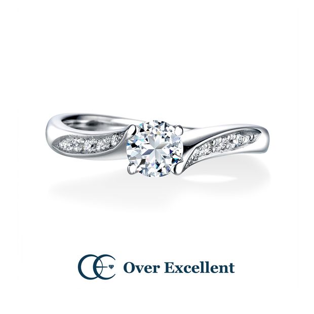 【Over Excellent(オーバーエクセレント)】【Canary Bird カナリーバード -初夏の野ばら-】くるんと軽やかにひるがえった花びらのように、緩やかなウェーブが印象的。 Over Excellent