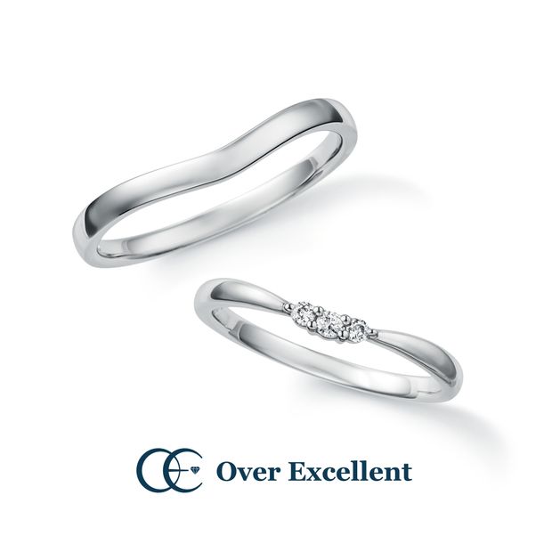 【Over Excellent(オーバーエクセレント)】【Viola　ビオラ　～私を思って～】　ビオラの花のように誠実な愛と深い絆を象徴するデザイン。