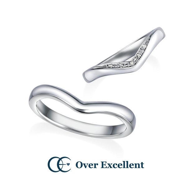 【Over Excellent(オーバーエクセレント)】【Lily ユリ -純潔-】柔らかで丸みのあるVラインが優美で洗練された印象。