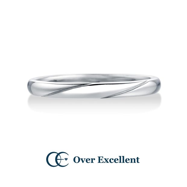 【Over Excellent(オーバーエクセレント)】【Tulip チューリップ -思いやり-】着け心地よい丸甲リング。上質な輝き。