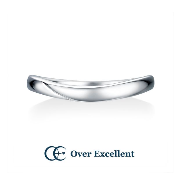 【Over Excellent(オーバーエクセレント)】【Phalaenopsis ファレノプシス -清純-】蝶が舞うような姿の花びら。幸せを運ぶように緩やかにカーブするデザインが、やわらかくおふたりに寄り添います。