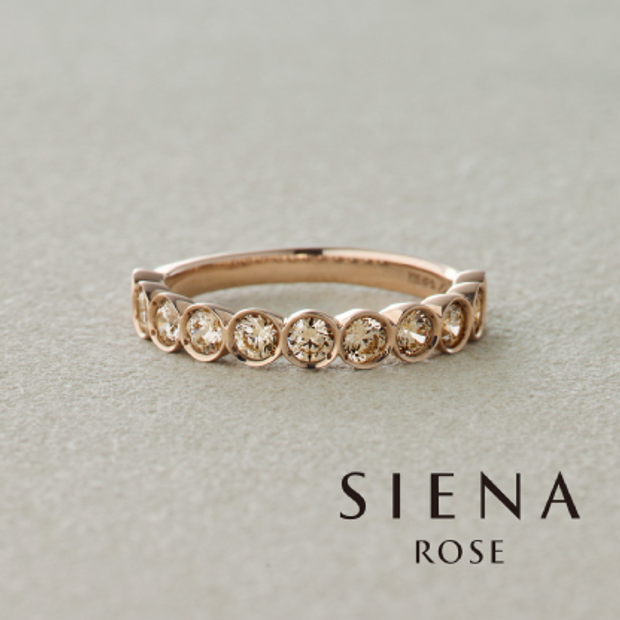 【SIENAROSE(シエナロゼ)】【新作】叶える ベゼル（シャンパンダイヤ）online限定