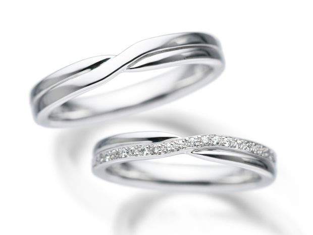 【宝寿堂(ほうじゅどう)】☆新作☆【宝寿堂】スタイリッシュでエレガントな結婚指輪（マリッジリング） ｜ HMK2833L / HDK2833S