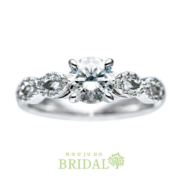 【宝寿堂(ほうじゅどう)】【宝寿堂】個性のある雰囲気で豪華なアームのエンゲージリング《HD02825》 ｜宝寿堂(ほうじゅどう)の婚約指輪