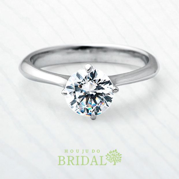 【宝寿堂(ほうじゅどう)】【宝寿堂】大粒1ct！シンプルだからこそ目を惹く大きなダイヤ《HE1649》