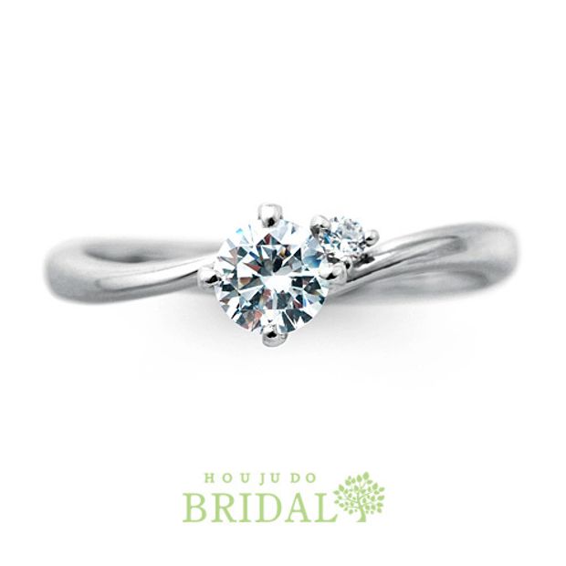 【宝寿堂(ほうじゅどう)】【宝寿堂】リフォーム例／傍らに小さく添えたダイヤメレがキュート《HD2047》