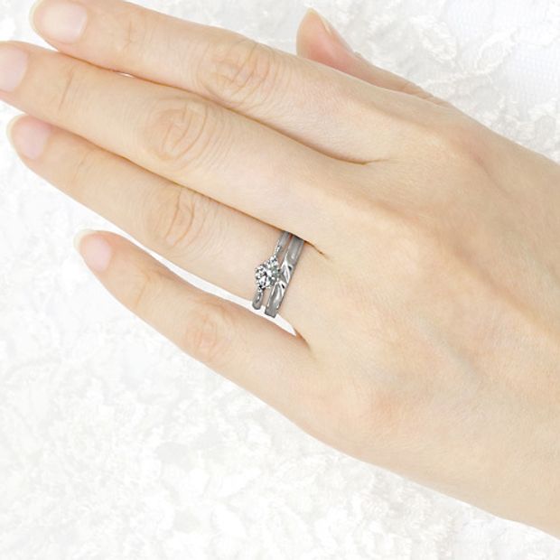 【宝寿堂(ほうじゅどう)】【宝寿堂】ふたりだけのイニシャルリング《HM1815s/HM1815l》