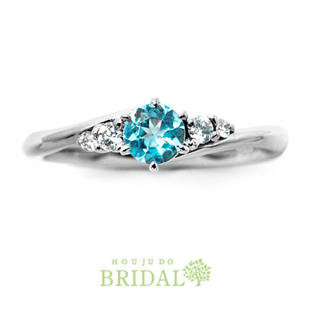 【宝寿堂(ほうじゅどう)】【宝寿堂】アクアマリン プラチナエンゲージリング《HD02215AQ》