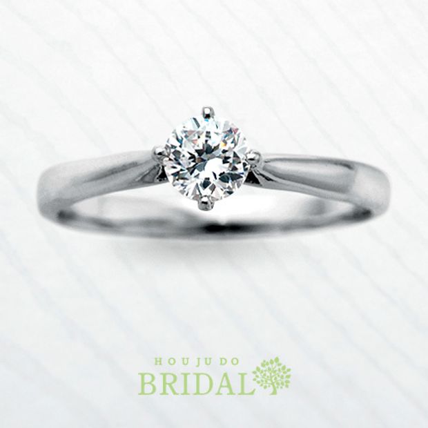 【宝寿堂(ほうじゅどう)】【宝寿堂】シンプルで潔く。ストレートラインのエンゲージリング《HE984》