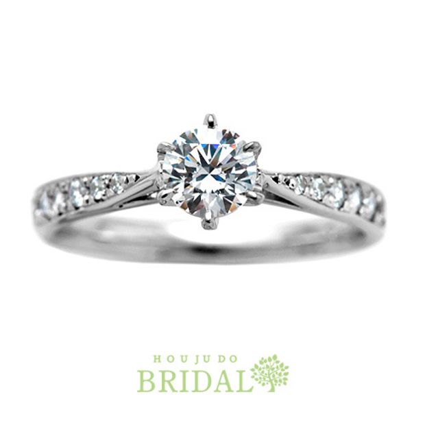 【宝寿堂(ほうじゅどう)】【宝寿堂】アームにメレを品よく並べてエレガントに《HD2775》