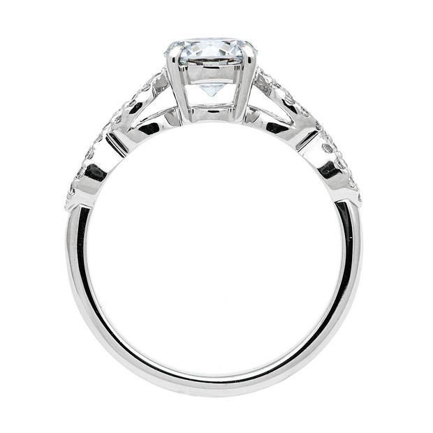 【宝寿堂(ほうじゅどう)】【宝寿堂】個性のある雰囲気で豪華なアームのエンゲージリング《HD02825》 ｜宝寿堂(ほうじゅどう)の婚約指輪