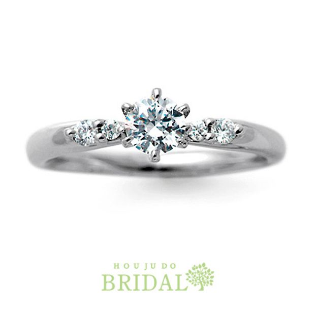 【宝寿堂(ほうじゅどう)】【宝寿堂】両サイドに大小2つずつ並んだメレがキュート《HD1963》