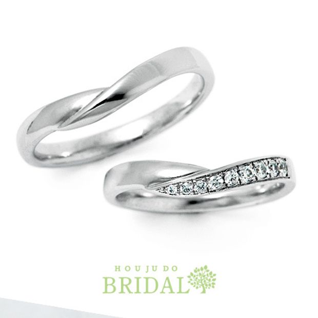 【宝寿堂(ほうじゅどう)】【宝寿堂】人気のＶライン＆煌めくメレダイヤ《HM1833/HD1833》