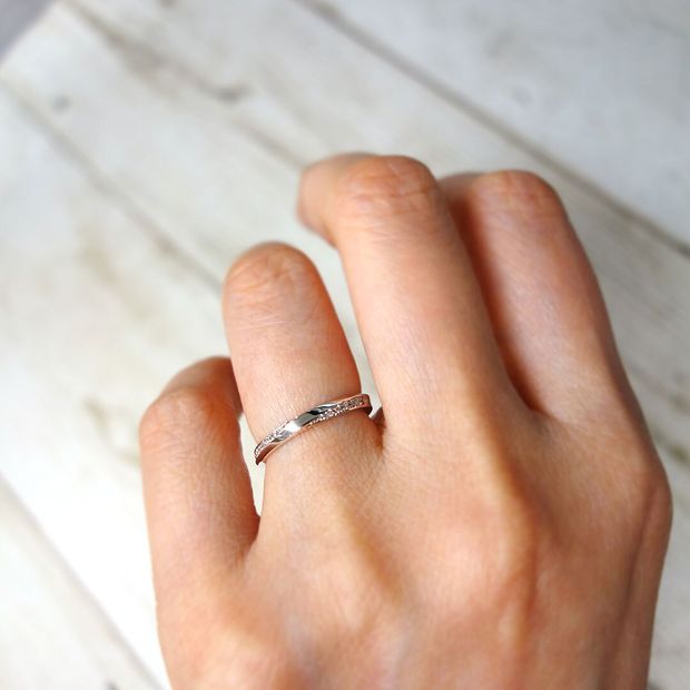 【宝寿堂(ほうじゅどう)】☆新作☆【宝寿堂】ストレートラインにさりげなくダイヤがキラリ《HM2875ｌ/HD2875Ｓ》