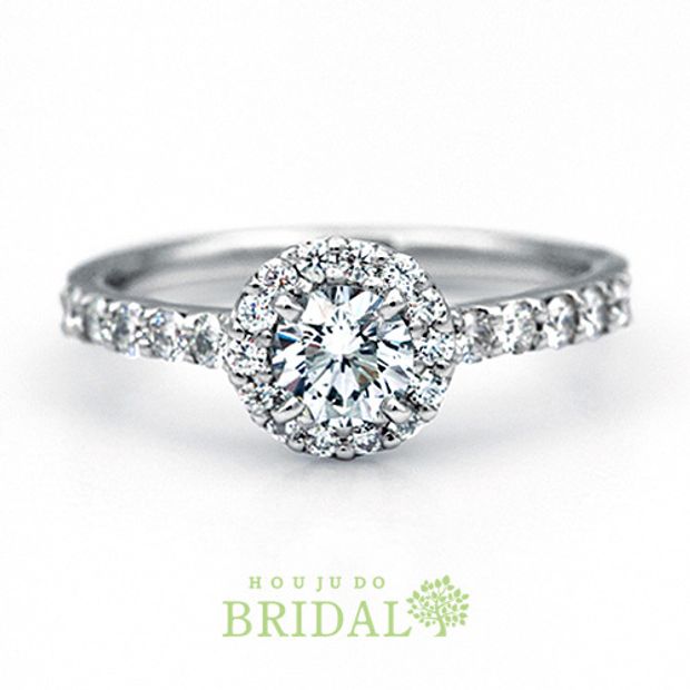 【宝寿堂(ほうじゅどう)】【宝寿堂】ダイヤで取り巻いた豪華で華やかなエンゲージ《HD2532》