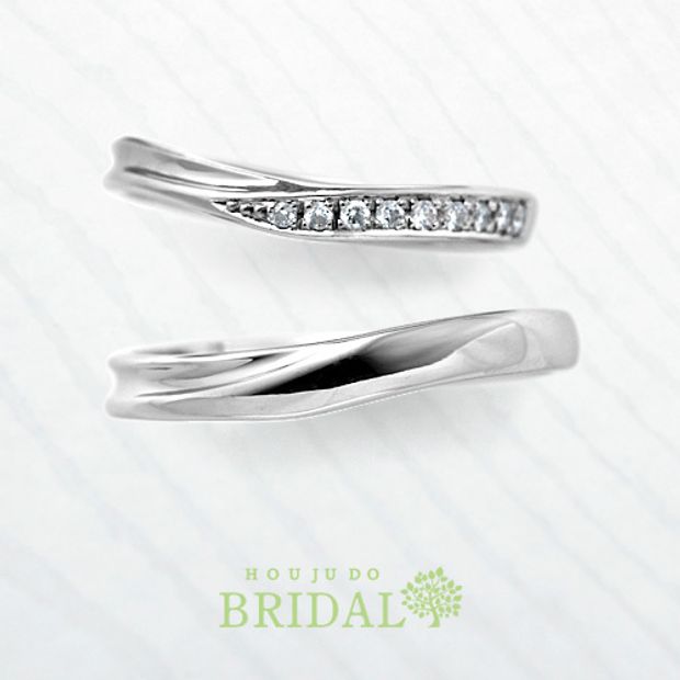【宝寿堂(ほうじゅどう)】【宝寿堂】細身のリングの中に繊細な華やかさ《HM2280l/HD2280s》