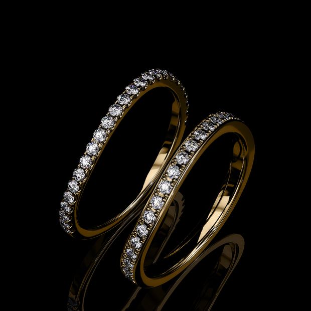 【DIYARTH(ディヤース)】「INFINI」ウェーブラインのハーフエタニティ