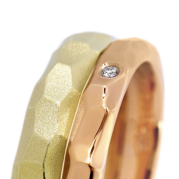 【MIORING(ミオリング)】MIORING 浮月 -うつき- 水面に浮かぶ月が二人を祝福する結婚指輪