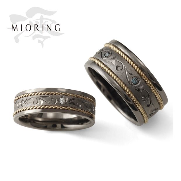 【MIORING(ミオリング)】MIORING 黄金の縄が二人を強く繋ぐ結婚指輪 夢夜-ゆめよ-