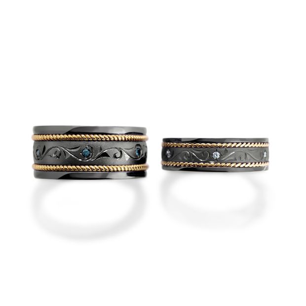 【MIORING(ミオリング)】MIORING 黄金の縄が二人を強く繋ぐ結婚指輪 夢夜-ゆめよ-