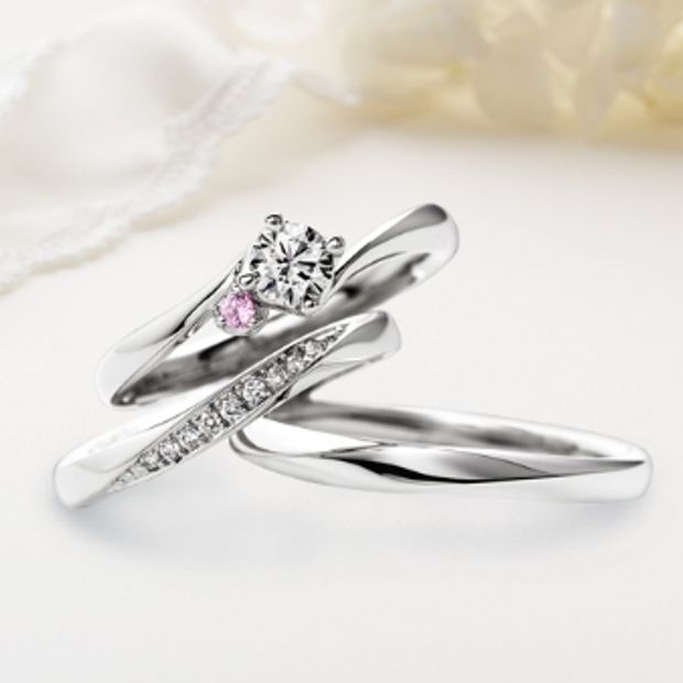 【garden(ガーデン)】ドゥ ブリーズ【Doux brise：暖かい風】0.2ct　ピンクサファイア