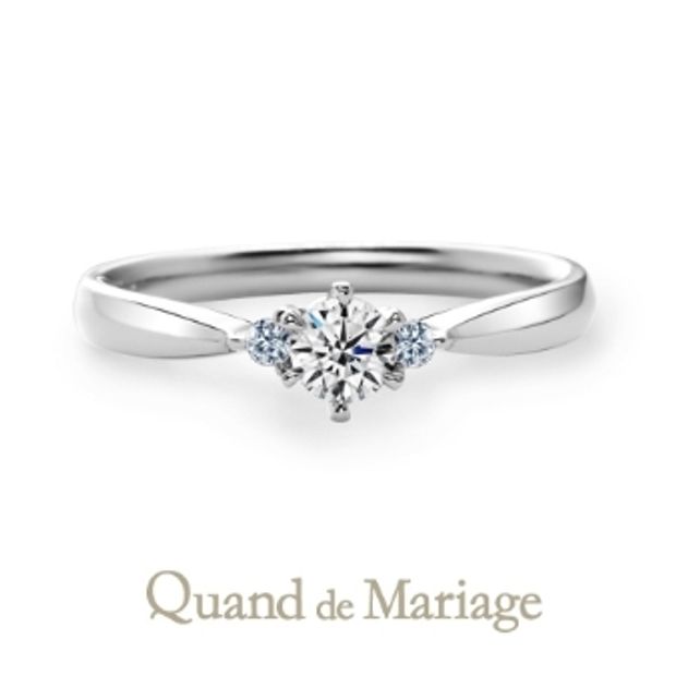 【garden(ガーデン)】ラフィネ【Raffine：洗練】　0.2ｃｔ　アイスブルーダイヤアレンジ