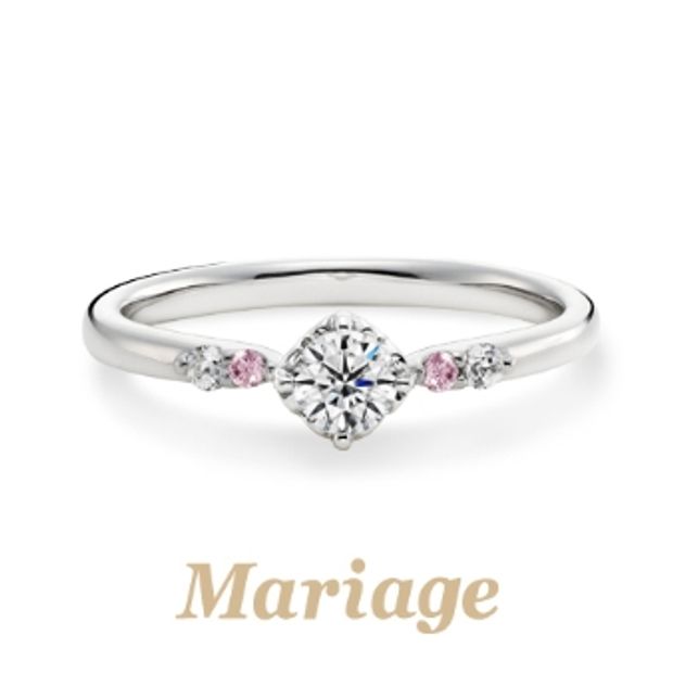 【garden(ガーデン)】ロン・ボヌール【幸せのサークル】0.2ct　ピンクダイヤアレンジ