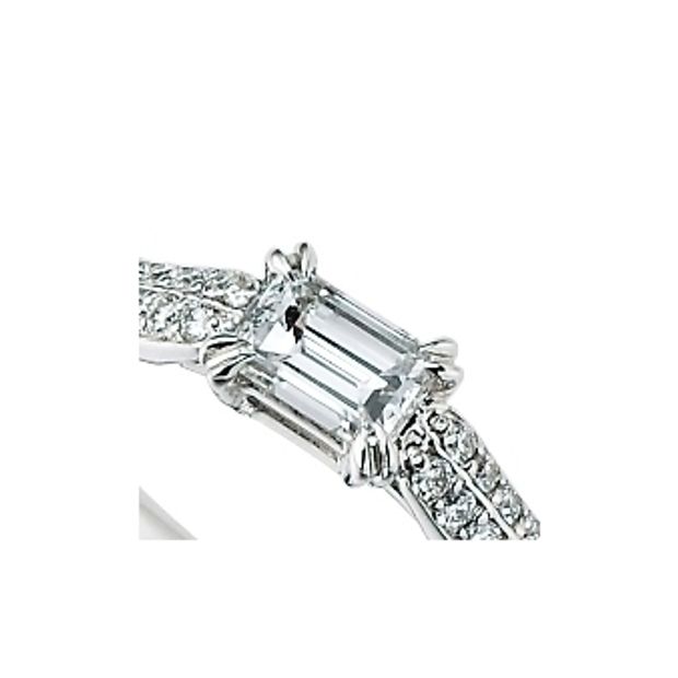 【garden(ガーデン)】＜siena＞　敷き詰められたメレダイヤの輝きがエレガントな婚約指輪