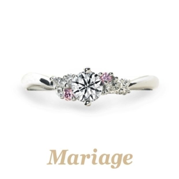 【garden(ガーデン)】サミュゼ【S'amuser：楽しむ】　0.3ct　ピンクダイヤアレンジ