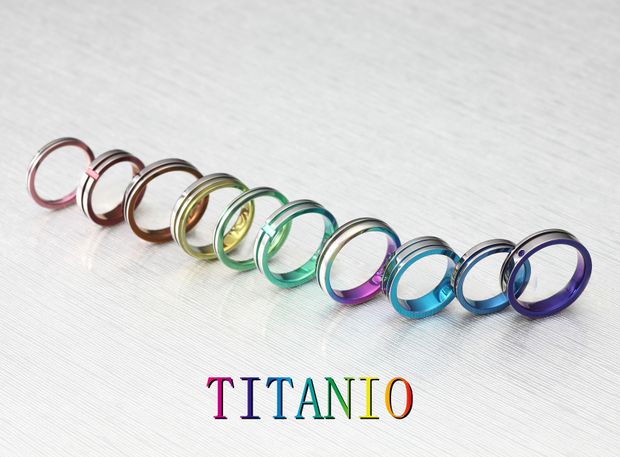 【CUORITA BRIDAL RING(クオリタ)】二つで一つのハートになるチタングラデーションリング【千葉県柏のセレクトショップ】