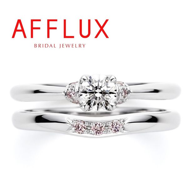 【Gran‐D(グランディー)】永久保証で生涯安心【キュート】【シンプル】《AFFLUX》cherry〈チェリー〉さくら色のピンクダイヤが可愛い婚約指輪