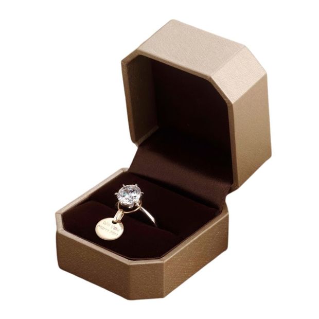 【Gran‐D(グランディー)】サプライズ専用【プロポーズリング】大きなキュービックジルコニアがインパクト大☆サプライズプロポーズにもってこいなアイテム！