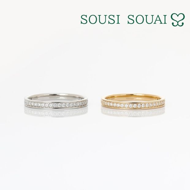 【Gran‐D(グランディー)】【細身】【ハーフエタニティ】《SOUSI SOUAI》輝〜KAGAYAKI〜 (1001)