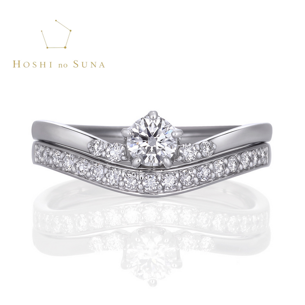 【Gran‐D(グランディー)】【指長】【シンプル】【上品】《星の砂ブライダル》CAPH★カーフ★（カシオペア座）