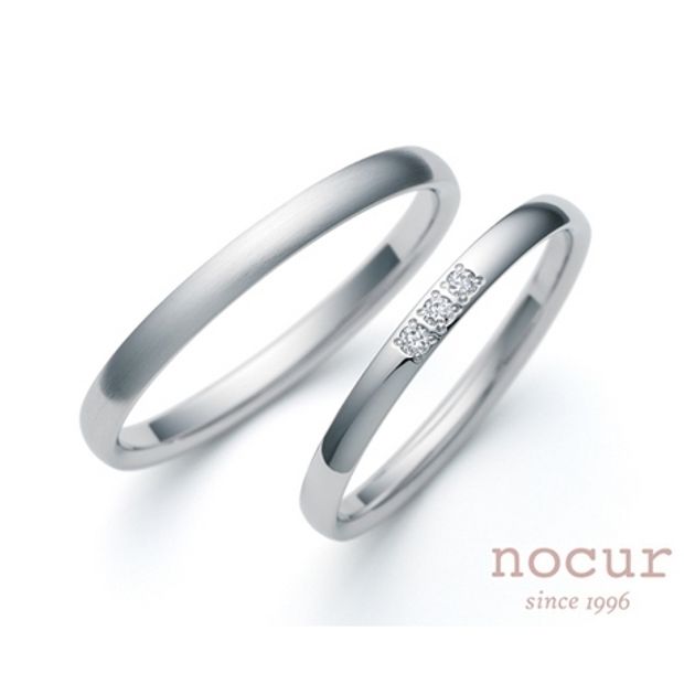 【hirai art gallery(ヒライアートギャラリー)】【定額制ブランド】王道人気の甲丸3石モデル【ノクル CN-646/647】