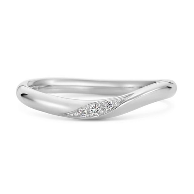 【hirai art gallery(ヒライアートギャラリー)】手に自然に馴染み、美しく魅せるウェーブタイプの結婚指輪【リサータ・ウェーブ】