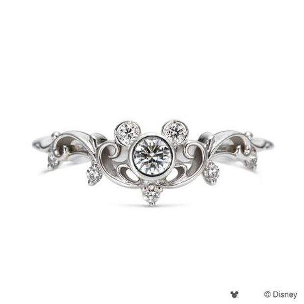 【hirai art gallery(ヒライアートギャラリー)】[Disney] ハッピーティアラ ミッキーマウス/エンゲージリング